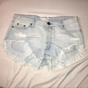 one teaspoon/free people high waisted shorts sz.30